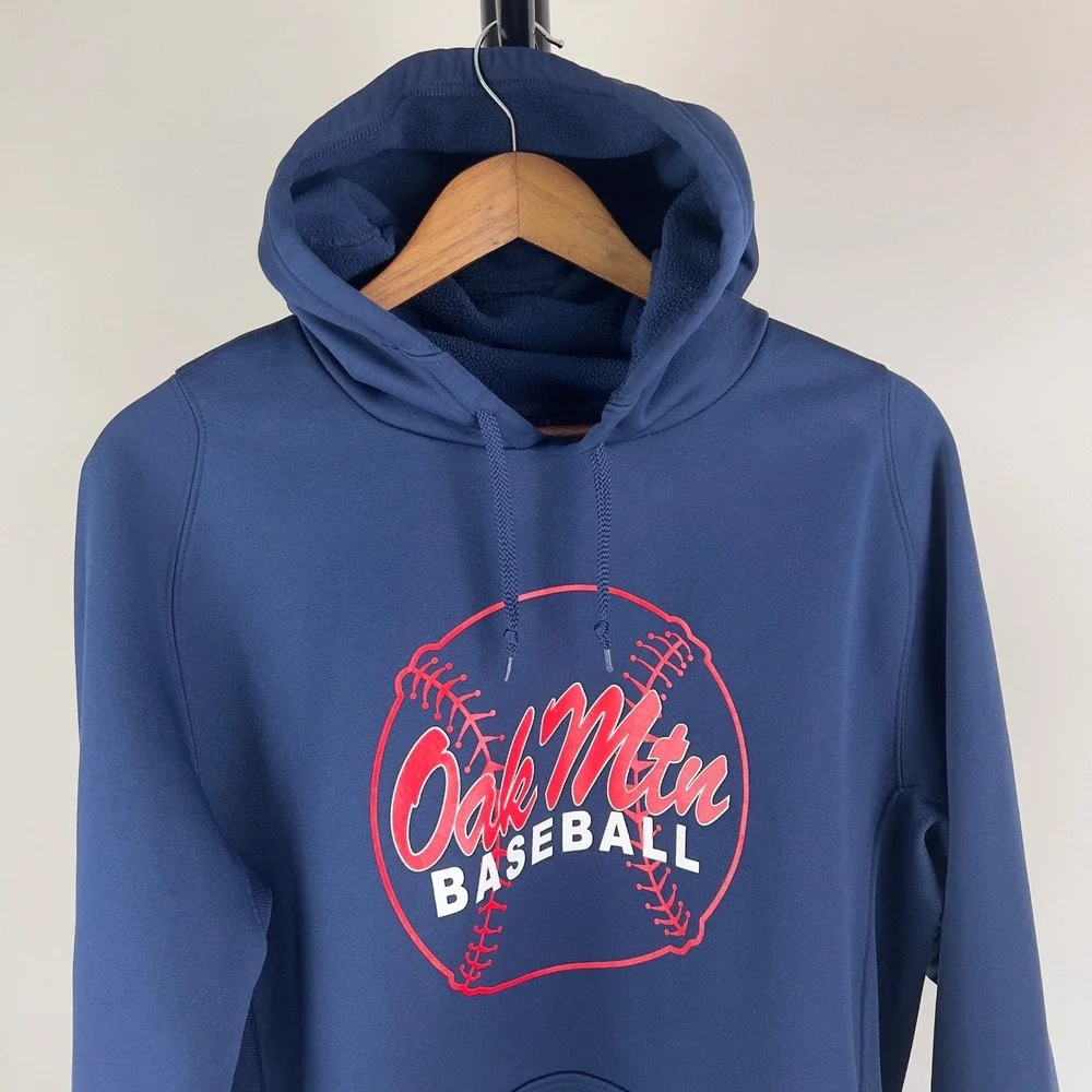 Nike Therma-FIT Oak Mountain Baseball Hoodie Navy Blue Large Sweatshirt